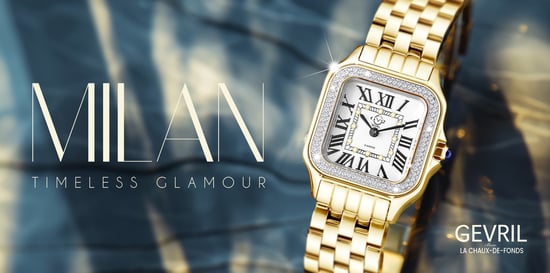 GV2 Milan Women's Silver Dial IPYG Stainless Steel Swiss Quartz Watch - Image 5